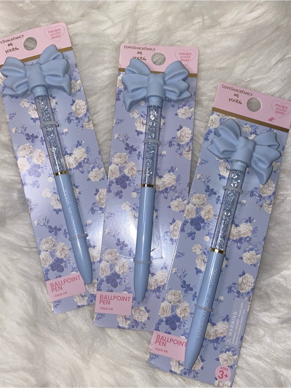 🩵 LoveShackFancy x Target - Yoobi 3 pc ballpoint pens New